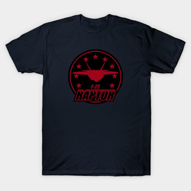 F-22 Raptor Patch T-Shirt by TCP